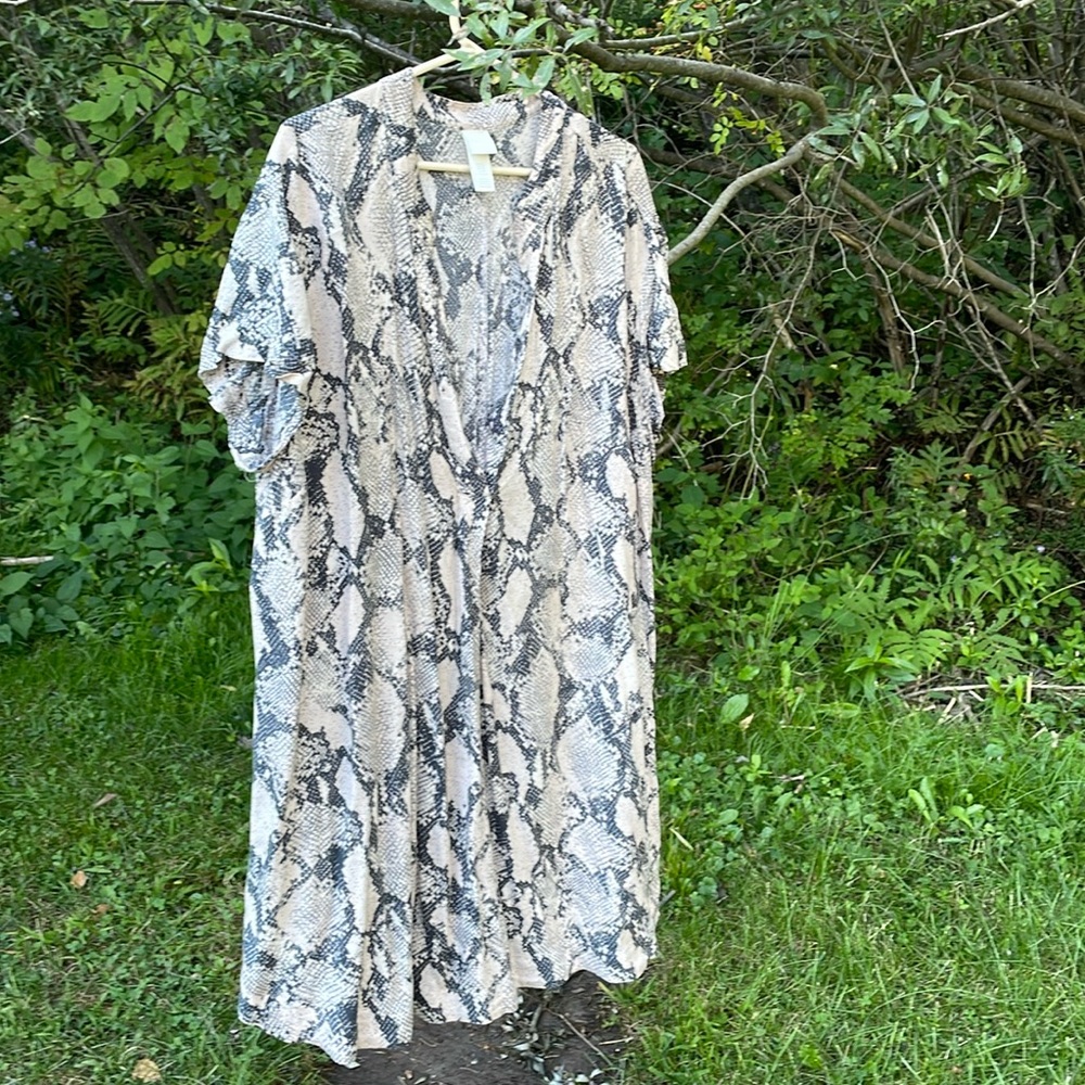 H&M snake print tunic